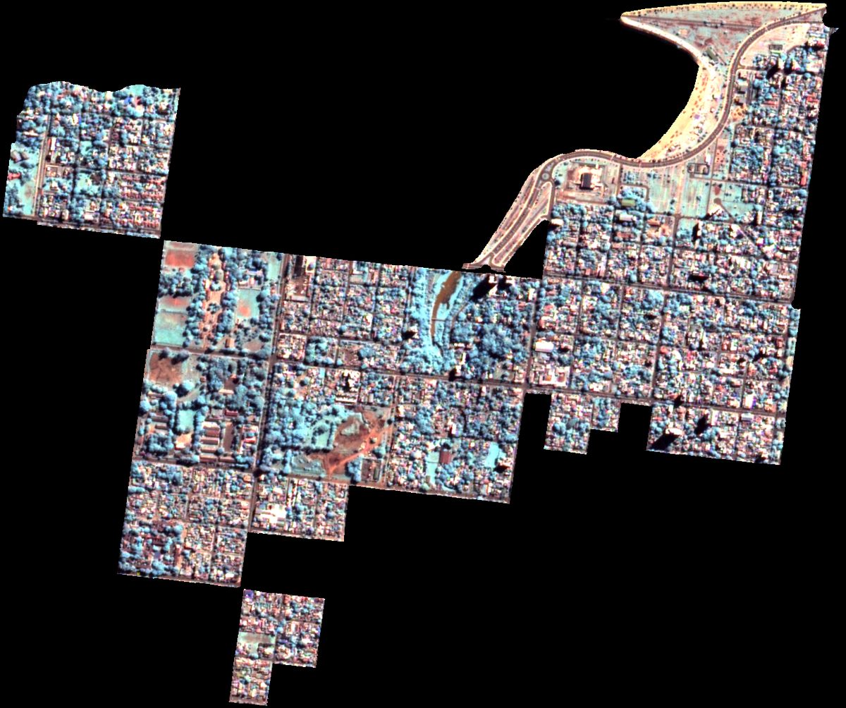 Imagen CBERS-4A WPM pansharpen 8 m color de CIT Riberas del Paraná